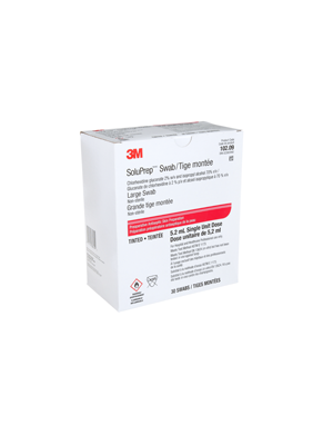 Lingette SoluPrep 3M chlorhexidine 2% + alcool 70%