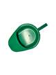 Autoplas Slipper Bed Pan Green 320 x 240mm