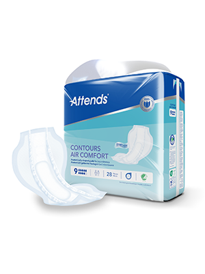 Attends Contours Air Comfort 9 Absorbency - Pkt/28