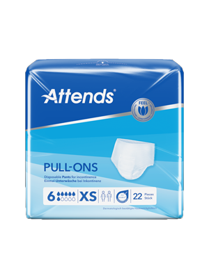 Attends Pull-Ons, Absorbency level 6 Extra Small (45-60cm)- Pkt/22