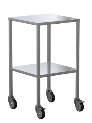 Instrument Trolley No Rail Stainless Steel 490x490x900mm 