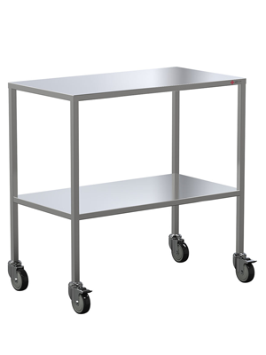 Instrument Trolley No Rail Stainless Steel 900x490x900mm