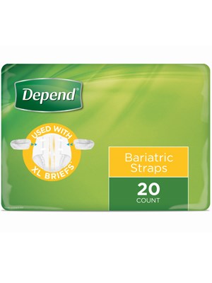 DEPEND BARIATRIC STRAPS (PAIR)