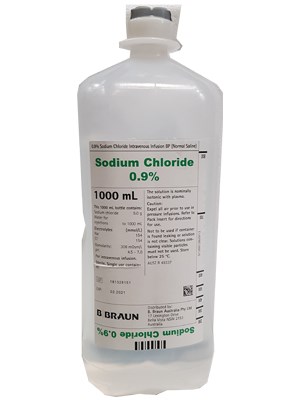 EcoflacĀ® Sodium Chloride IV Solution 0.9% EP, 1000mL - Each