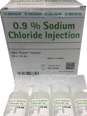 SODIUM CHLORIDE INJ 0.9 10mL 20's