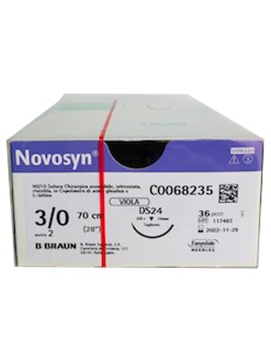 NOVOSYN 3/0 24MM DS 70CM VIOLET - Box/36