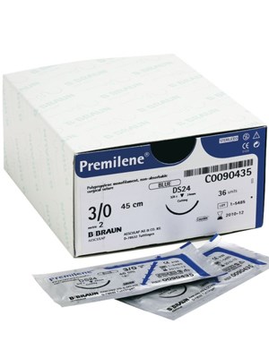 OPTILENE BLUE 3/0 RC 24MM 45CM 36's