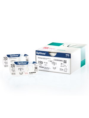 Optilene Non Absorbable Suture 6/0 DS12 45cm - Box/36