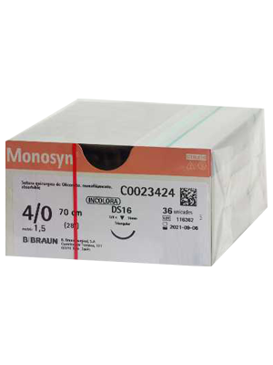 MONOSYN UNDYED 4/0 DS12 36's