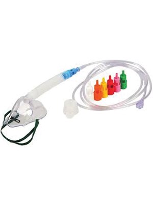 VENTURI MASK KIT W/ ADJ DILUTOR - Box/50
