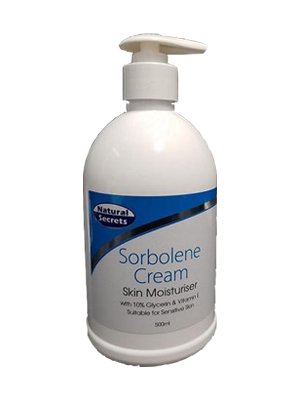 Natural Secrets Sorbolene 10% Glycerine & Vitamin E Cream 500mL