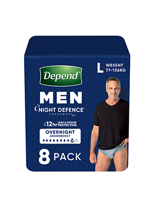Depend Real Fit Men Night Defence Underwear Large