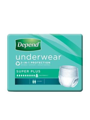 Depend Underwear Super Plus Small/Med 10X4