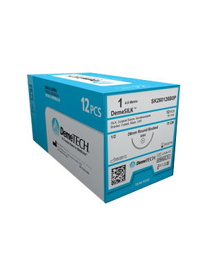 DemeSILK Suture Absorbable 4/0 75cm RC 19mm