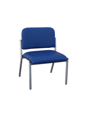Bariatric Heavy Duty Treacle Side Chair, Blue - Each