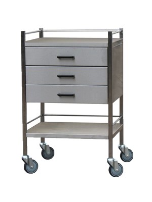 TROLLEY S/S 60X50X90CM 3 DRAW