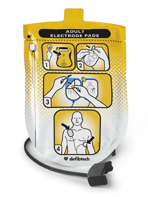 Adult Defibrillation (Electrode) Pads for Lifeline AED - Pkt/2