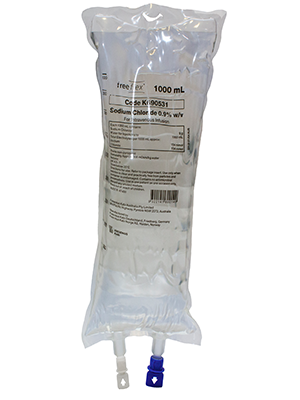 Freeflex® Bag Sodium Chloride 0.9% IV Infusion 1000mL  - Ctn/10