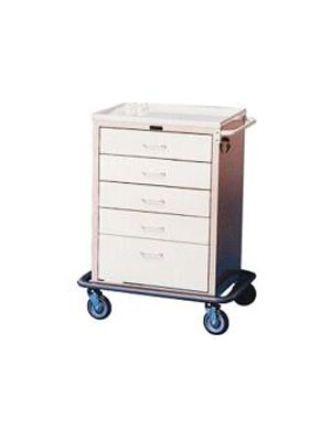 Medication Trolley 5 Drawers (Whtie)