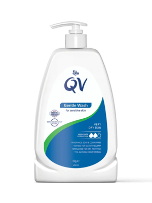 QV Gentle Wash 1kg Pump - Soap Free Hydration