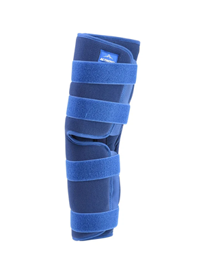Actimove Genu Eco Knee Immobiliser Paediatric Single Knee Pad Blue 30cm
