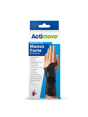 Actimove Manus Forte Wrist Brace Right Extra Small Black