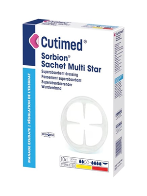 Cutimed Sorbion Sachet Multi Star Sterile D 8cm