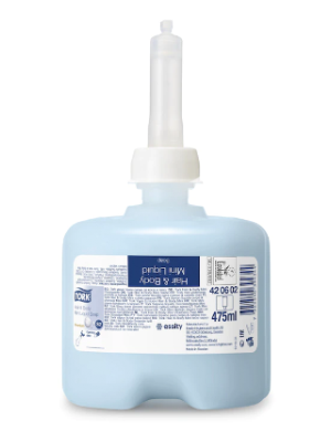 Tork Hair and Body Mini Liquid Premium Shower Cream 475mL - Ctn/8
