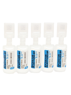 Water for Injections Ampoules BP Sterile Water 5mL