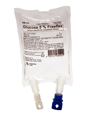 Glucose 5% IV freeflex® Bag 100mL - Ctn/50