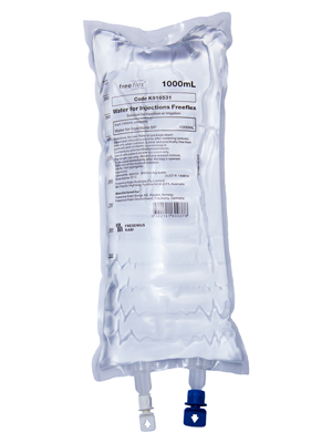 Sterile Water For Injection USP Freeflex Bag 1000mL