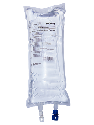 Sterile Water For Injection USP freeflex® Bag 1000mL - Ctn/10