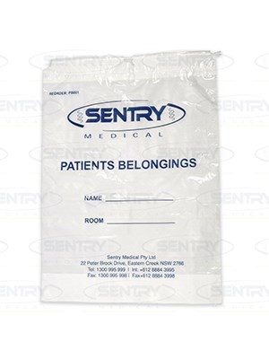 PLASTIC PATIENT BELONGING BAGS - Ctn/300