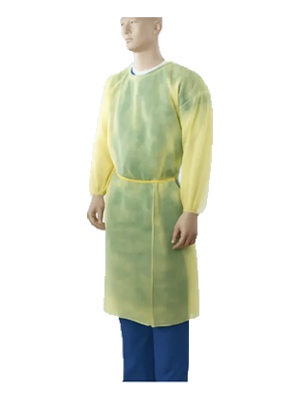 ISOLATION GOWN LVL 2 50's YELLOW