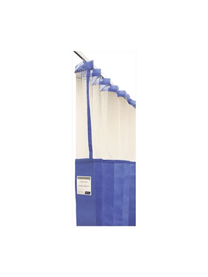 Medical Curtain Disposable with Mesh Antimicrobal Blue 4.5m x 2.3m