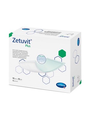 Zetuvit® Plus Super-Absorbent Dressing, 10 x 10cm – Box/10