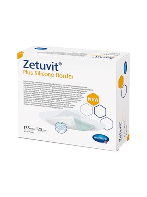Zetuvit Plus Silicone Border Dressing 17.5 x 17.5cm - Box/10