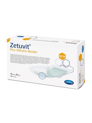 Zetuvit Plus Silicone Border Dressing 15cm x 25cm - Box/10