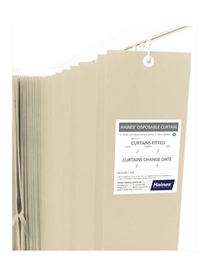 CURTAINS DISP 4.5m X 2m WHITE - Ctn/8