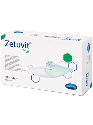 Zetuvit® Plus Super-Absorbent Dressing, 10 x 20cm – Box/10