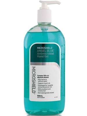 Microshield Angel Blue® Antimicrobial Hand Gel 500mL