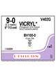 VICRYL® Absorbable Suture Violet 9-0 13cm BV100-3 3.8mm - Box/12