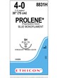 Prolene Polypropylene 4-0 75cm SH Blue - Box/36