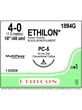 ETHILON* Nylon Sutures Black 45cm 4-0 PC-5 19mm - Box/12