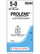PROLENE* Polypropylene Sutures Blue 90cm 5-0 V-5 17mm - Box/36