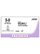 Coated VICRYL* Sutures Absorbable Undyed 5-0 70cm - Box/36