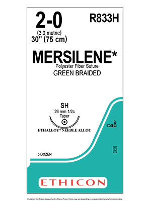 MERSILENE® Poly Green 75cm 2-0 SH 26mm – Box/36