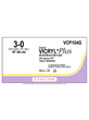 Coated VICRYL* Plus Antibacterial Suture Absorbable Violet 3-0 45cm Non Needled - Box/12