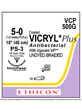 Coated VICRYL* Plus Antibacterial Sutures Absorbable 5-0 45cm - Box/12