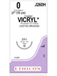 Coated VICRYL* Sutures Undyed 70cm 0 CT-1 36mm - Box/36